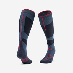 WEDZE Lyžiarske ponožky 500 tmavomodro-červené modrá 38-40