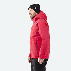 WEDZE Pánska hrejivá lyžiarska bunda 500 červená červená XL