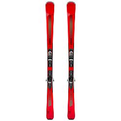 WEDZE Pánske zjazdové lyže s viazaním Boost 500 červené 163 cm