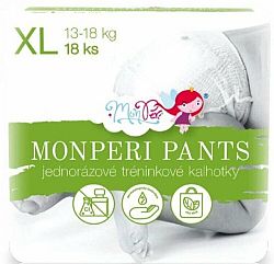 MONPERI PANTS Nohavičky plienkové jednorazové XL (13-18 kg) 108 ks - Mega Pack