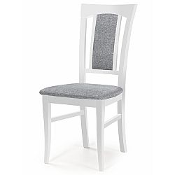 Sconto Jedálenská stolička SIBA biela/sivá