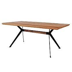 Sconto Jedálenský stôl YOGA prírodný palisander/čierna